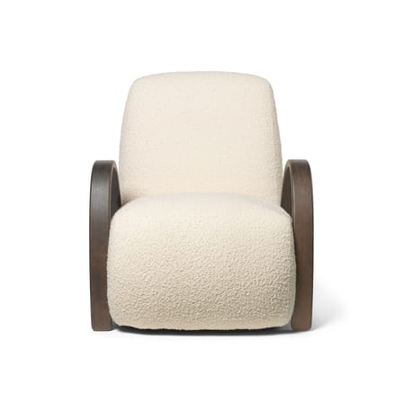 Fauteuil rembourré Buur tissu blanc / Tissu bouclé - Ferm Living