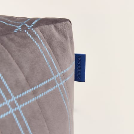 Kindersessel Chelsea textil grau / Sitzkissen - Eco-velours - NOBODINOZ