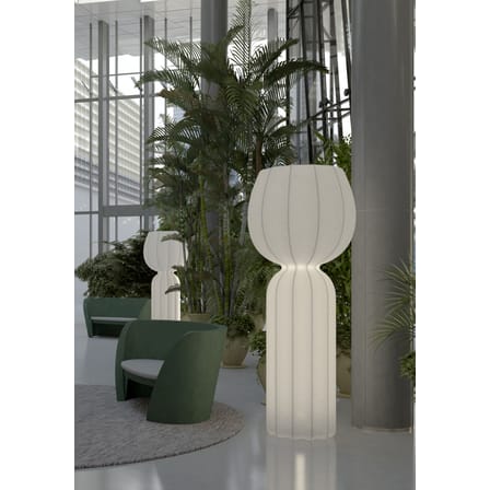 Lampadaire d'extérieur Cucun plastique blanc LED / Outdoor - Ø 77 x H 190 cm - Slide