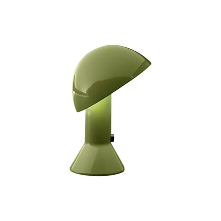 Lampe de table Elmetto plastique vert / 1976 - Martinelli Luce