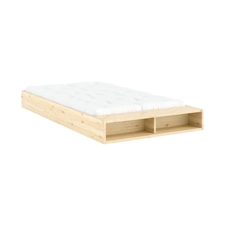 Lit 1 place Merge bois naturel / Pour matelas 120 x 200 cm - KARUP