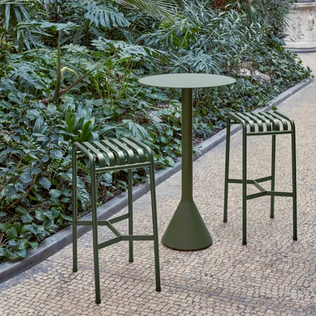 Mange-debout Palissade Cone métal gris / Ø 60 x H 105 cm  - Bouroullec, 2016 - Hay