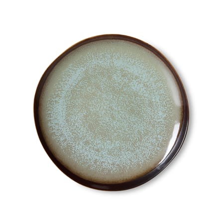 Piatto da dessert 70s ceramics ceramica grigio / Set di 2 - Ø 22 cm - HK LIVING