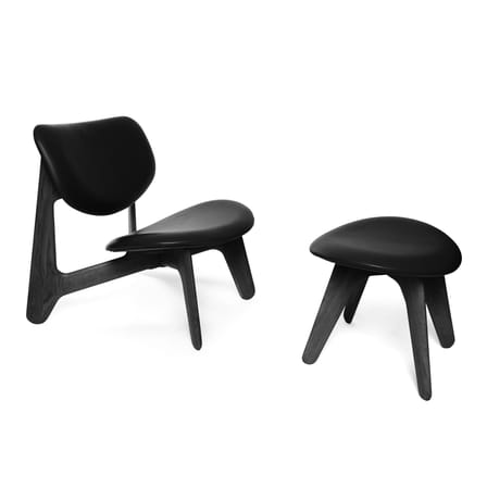 Pouf Slab Ottoman cuir noir - Tom Dixon