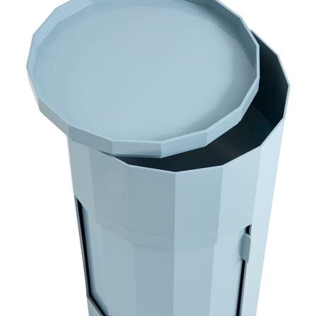 Rangement Facet High / H 66 cm - 1 porte / Avec roulettes - Hay