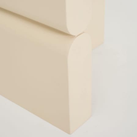 Table d'appoint Coloured Wood Noon bois blanc / Ø 38 x H 42,5 cm - NOBODINOZ