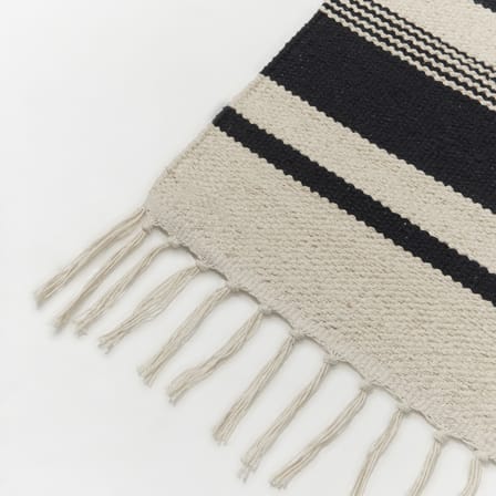 Tapis Iselin tissu noir / 140 x 200 cm - BROSTE COPENHAGEN