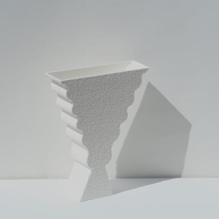 Vase Iter Bowl plastique blanc - Argot Studio