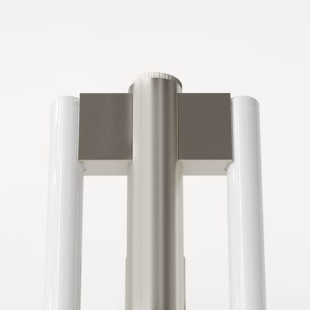 Eiffel Double Wall light with plug metal silver / H 50 cm - Frama 