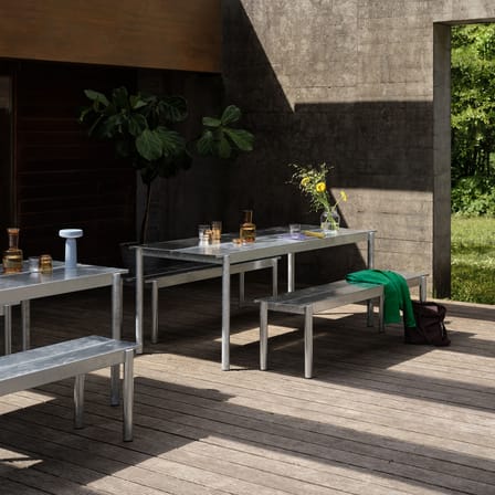 Banc Linear métal beige / L 170 cm - Muuto