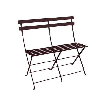 Banquette Bistro métal violet / Pliante - 2 places / L 88 cm - Fermob