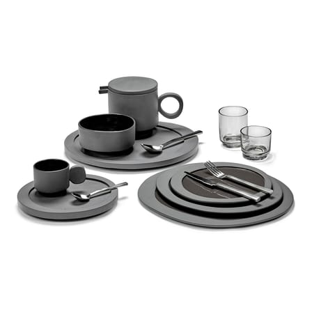 Bicchiere Inner Circle vetro grigio / 15 cl . Vetro - valerie objects