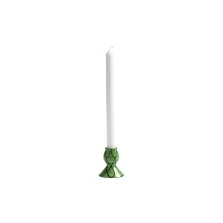 Sirene Candle stick ceramic green / Hand-painted - & klevering