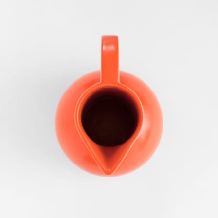 Carafe Strøm Large céramique orange / 3 L - H 28 cm / Fait main - raawii