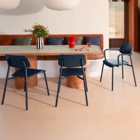 Chaise empilable Studie bois noir - Fermob
