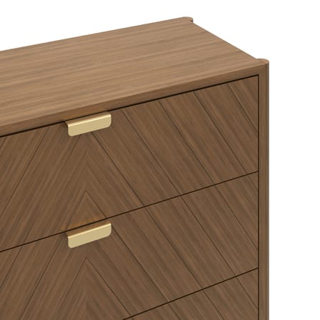 Marius Chest of drawers natural wood / L 100 x  H 90 cm - Hartô