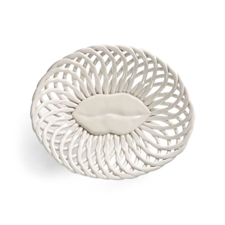 Corbeille Salvador céramique blanc / 27 x 22 cm - Serax