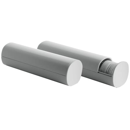 Distributeur de disques coton Birillo plastique blanc - Alessi