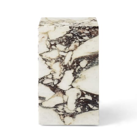 Plinth Tall End table stone beige / Marble - 30 x 30 x H 51 cm - Audo Copenhagen