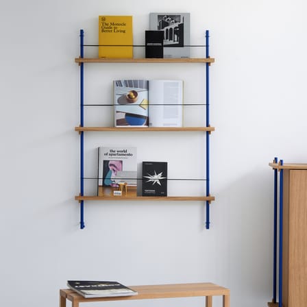 Étagère Magazine Shelving – MS.115.1 bois naturel / Pour livres et magazines - L 85 x H 123 cm - MOEBE