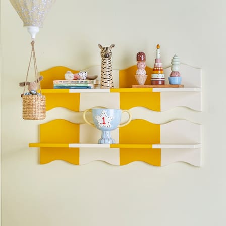Etagère murale Bubbi bois jaune / L 80 cm - Bloomingville