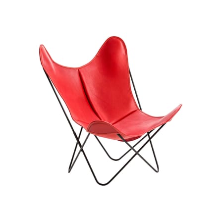 Fauteuil AA cuir rouge / Buffalo - Réédition 1938 - AIRBORNE