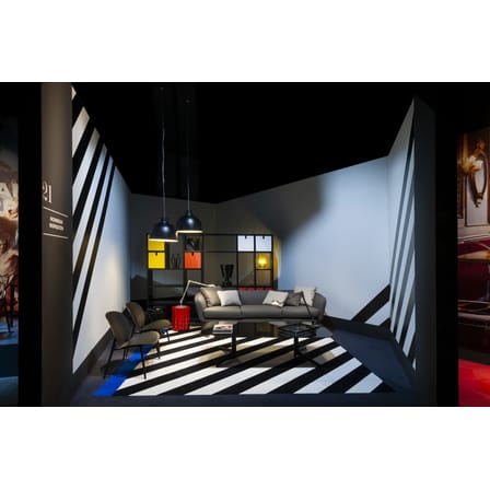 Fauteuil bas Be Bop plastique noir / Palomba, 2019 - Kartell