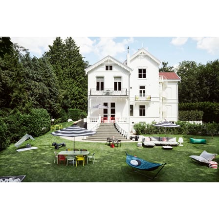 Chauffeuse Paletti tissu blanc gris beige - Fatboy