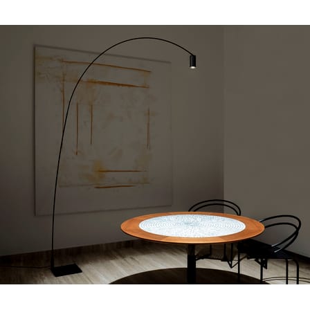 Lampadaire Fox métal noir / LED - H 225 cm / Pivotant & orientable - Nemo