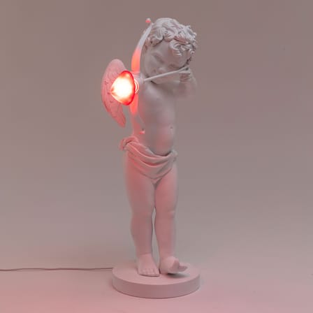 Lampe de table Cupid LED plastique blanc / H 63 cm - Seletti
