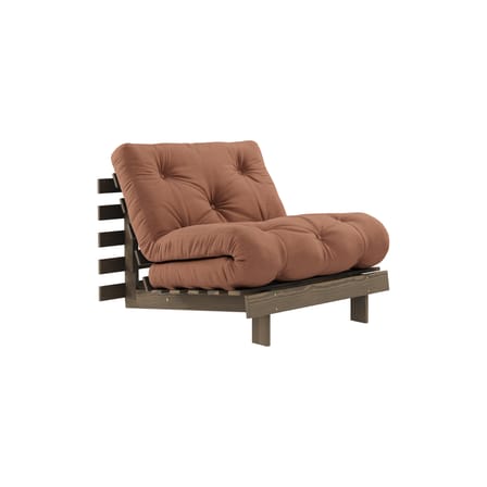 Fauteuil convertible Roots / Dormeuse & lit d'appoint - 3 positions / Structure marron - KARUP DESIGN