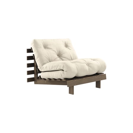 Fauteuil convertible Roots / Dormeuse & lit d'appoint - 3 positions / Structure marron - KARUP DESIGN
