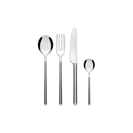 Ménagère Clivo métal / Coffret 24 couverts (6 personnes) - Alessi