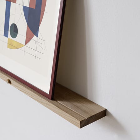 Mensola portafoto Gallery Shelf legno naturale / En&ls 70 x P 8 cm - Scanalato - MOEBE