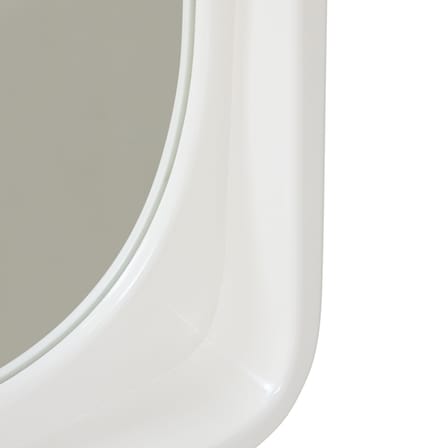 Miroir mural Curve bois blanc / 52 x 71 cm - HK LIVING
