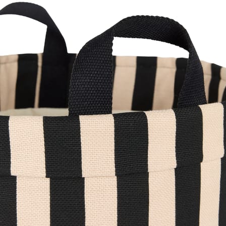 Panier Rond tissu noir / H 47 cm - NOBODINOZ