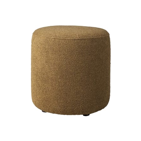Pouf Barrow tissu marron vert / Ø 40 cm - Ethnicraft