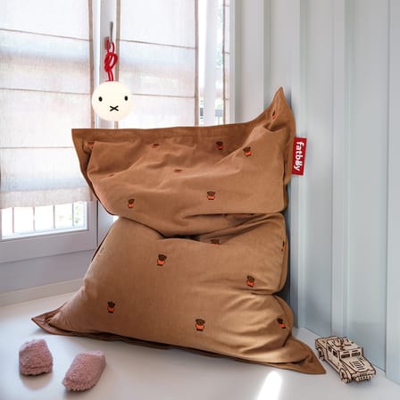 Pouf Original Slim Cord x Miffy / 155 x 120 cm - Velours côtelé recyclé - Fatboy