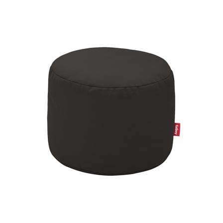 Sitzkissen Point Canvas textil schwarz / Recycled - Ø 50 cm - Fatboy