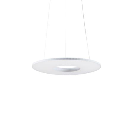 Sospensione Iris Horizontal tessuto bianco / LED - Ø 60 cm - Dix Heures Dix