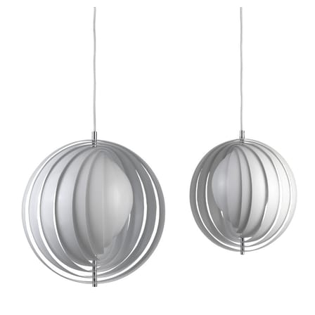 Suspension Moon métal blanc / Ø 34 cm - Panton 1960 - Verpan
