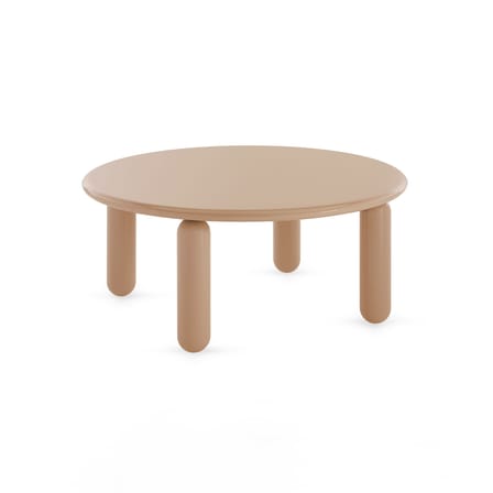 Table basse Undique Mas bois beige / Ø 85 x H 30 cm - Patricia Urquiola, 2023 - Kartell
