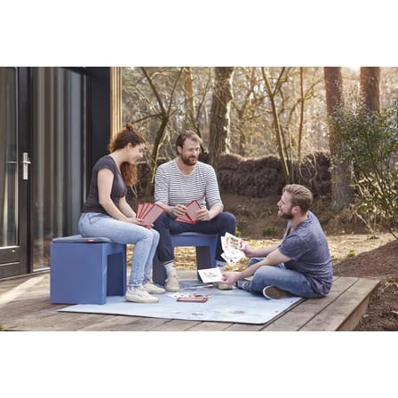 Tabouret Concrete Seat plastique noir / Table d'appoint - Polyéthylène recyclé - Fatboy