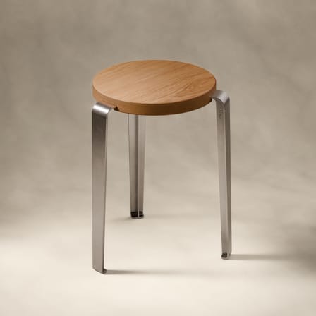 Tabouret empilable Lou Core / H 45 cm - Chêne éco-certifié - TIPTOE