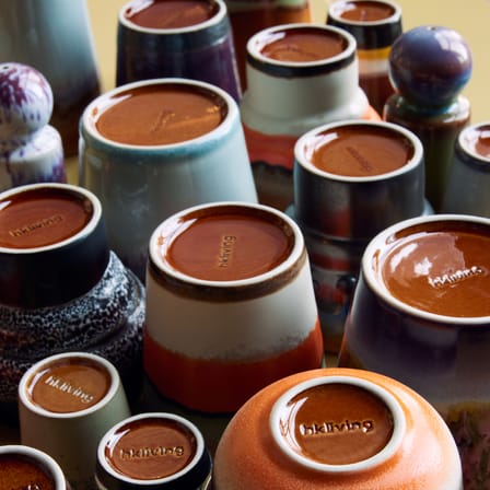 Set de 4 tasses à cappuccino 70s ceramics / 33 cl - HK LIVING