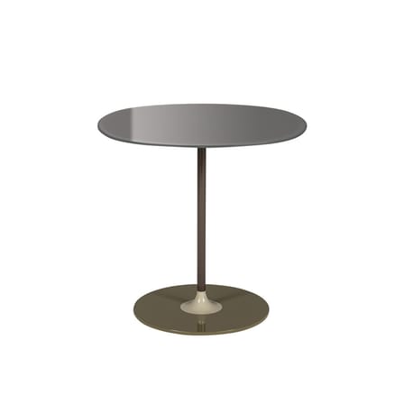 Tavolino d'appoggio Thierry vetro grigio / 45 x 45 x H 45 cm - Vetro - Kartell