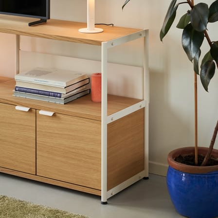 TV Möbel UNIT 2 metall weiß / H 85 x B 164 cm - 4 Türen - TIPTOE