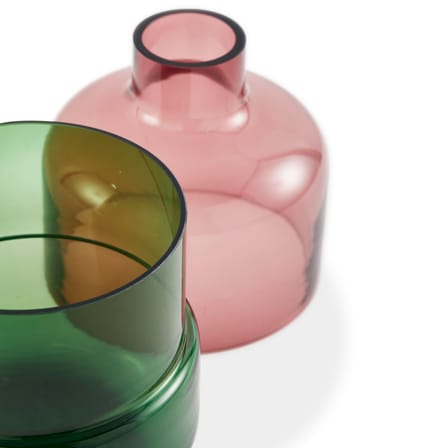 Vase Formy Small verre rose / Ø 20 x H 29 cm - POLSPOTTEN