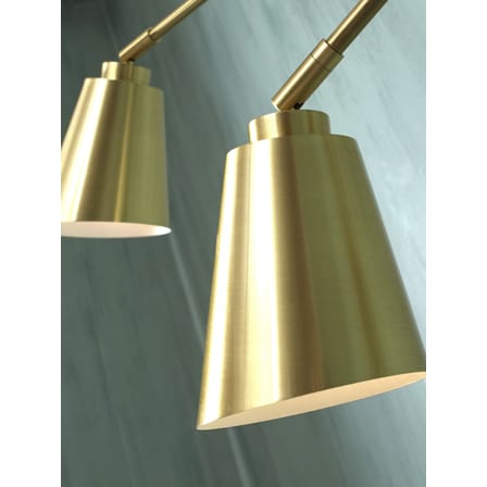 Applique avec prise Bremen métal or / 2 bras orientables - L 135 cm - It's about Romi