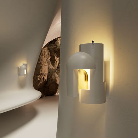 Applique Soul Story 1 / LED - Plâtre & feuille d'or - DCW éditions
